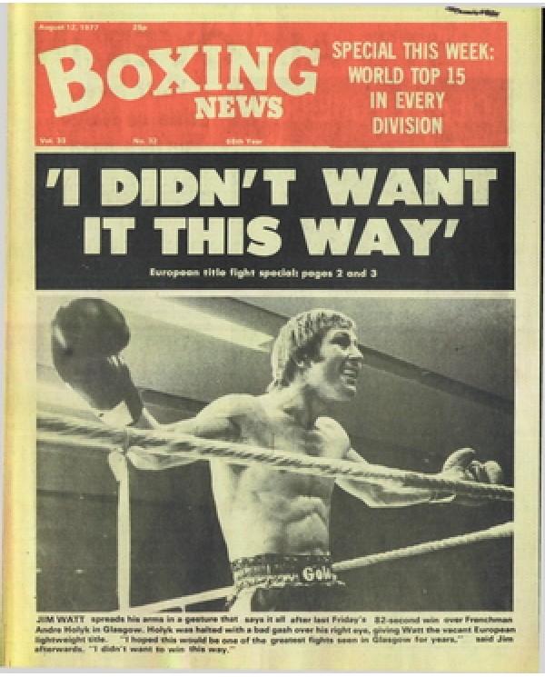 Boxing News magazine  12.8.1977 Download pdf